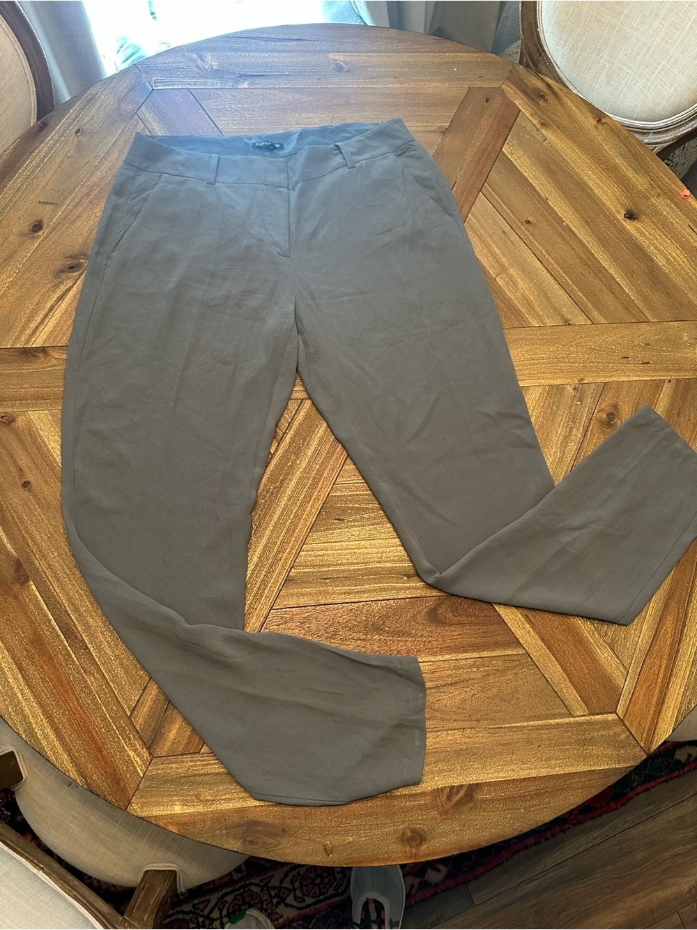 Eileen Fisher 100% silk Dress Pants - Slate Gray size 10
